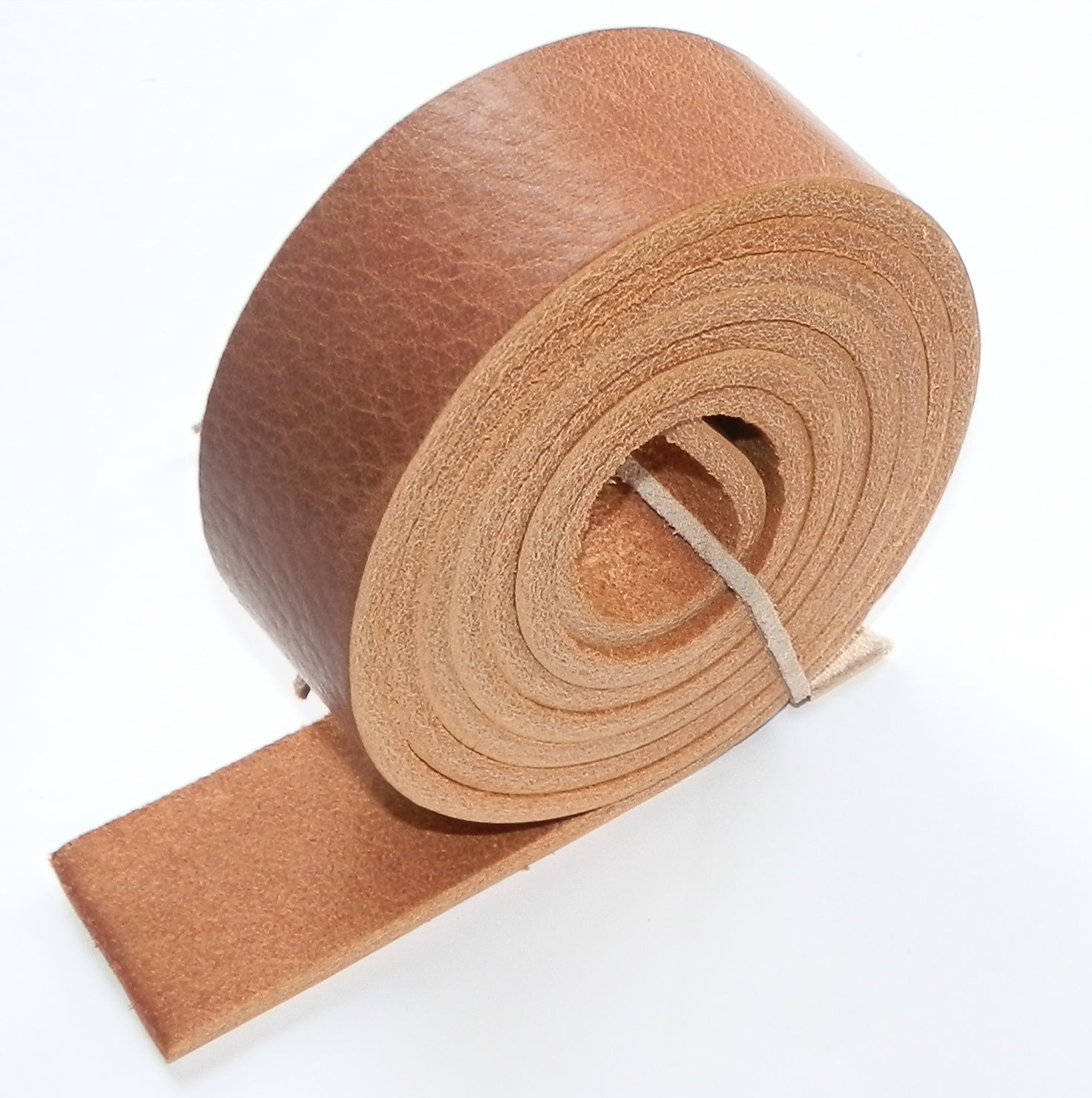 3.5mm Thick Italian Grainy Veg Tan Leather Belt Straps Brown 140cm 55" inch