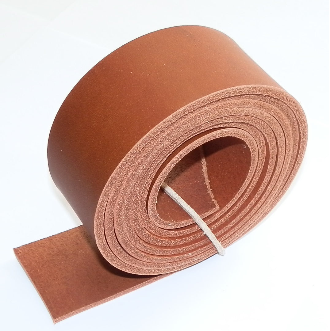 3.5mm Thick Veg Tan Quality Belgian Leather Belt Straps - Blanks 140cm + Long