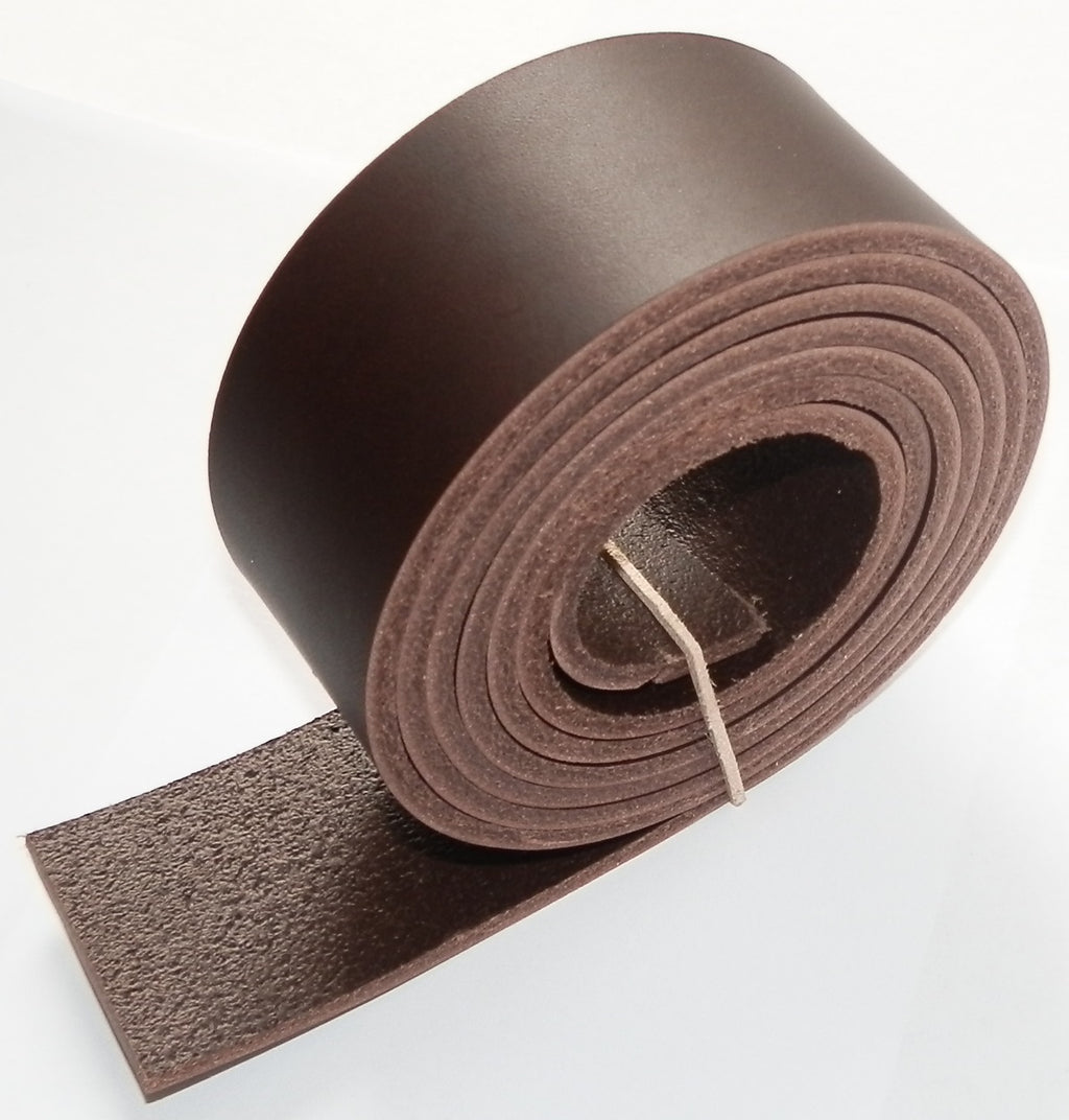 3.5mm Thick Veg Tan Quality Belgian Leather Belt Straps - Blanks 140cm + Long