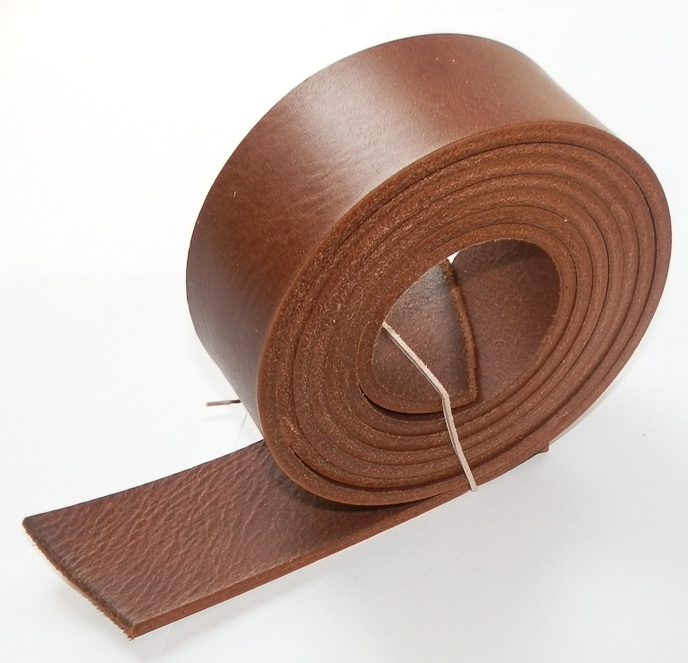 3.5mm Thick Italian Grainy Veg Tan Leather Belt Straps Brown 140cm 55" inch