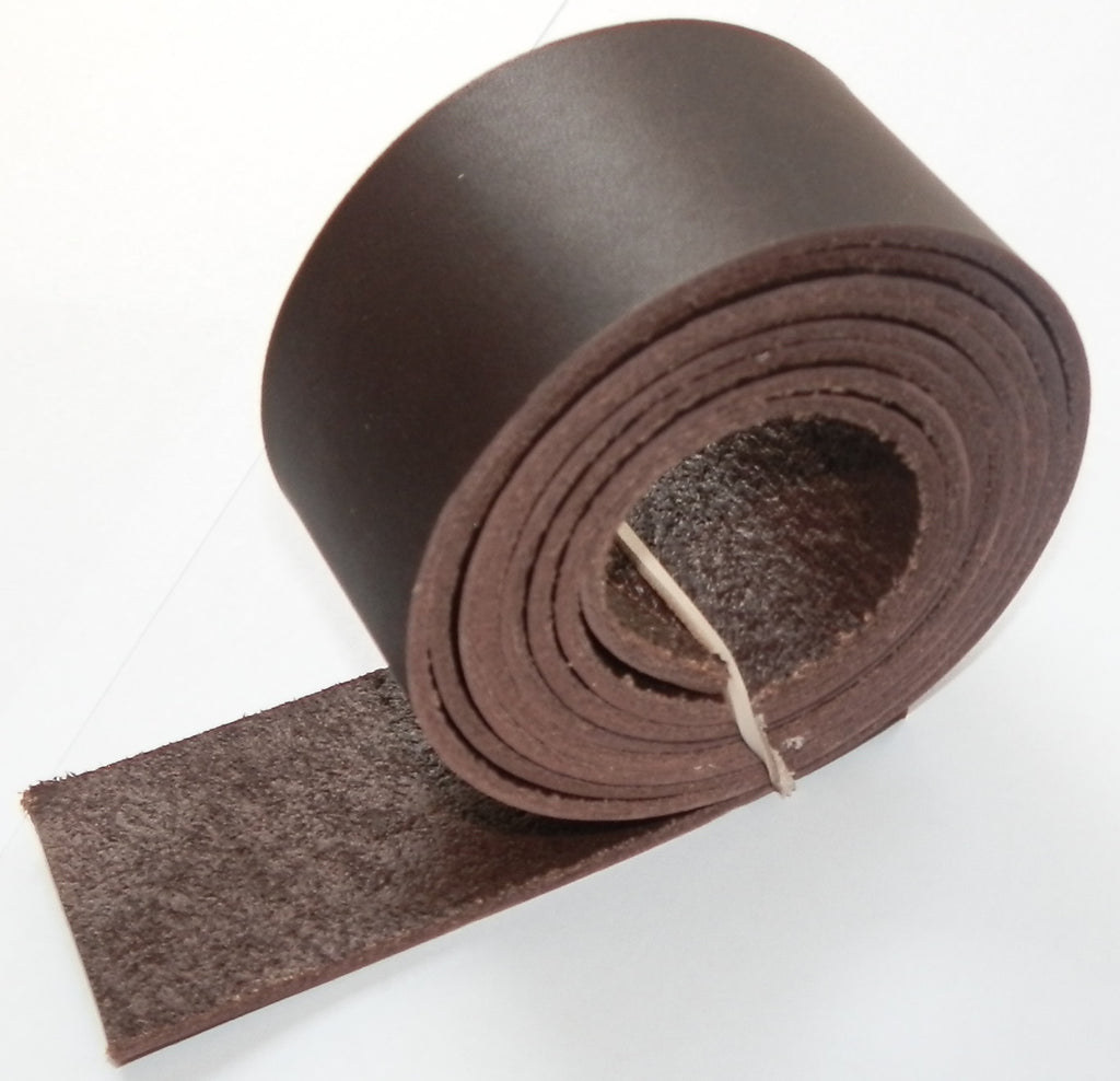 2mm Thick Veg Tan Quality Belgian Leather Belt Straps - Blanks 140cm + Long