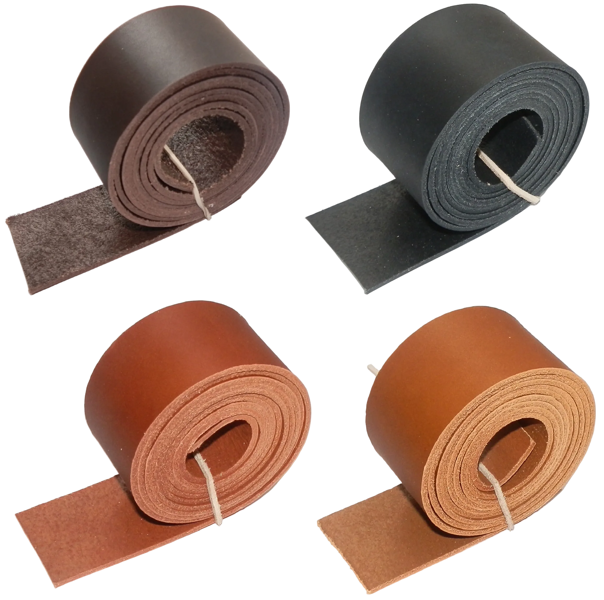2mm Thick Veg Tan Quality Belgian Leather Belt Straps - Blanks 140cm + Long