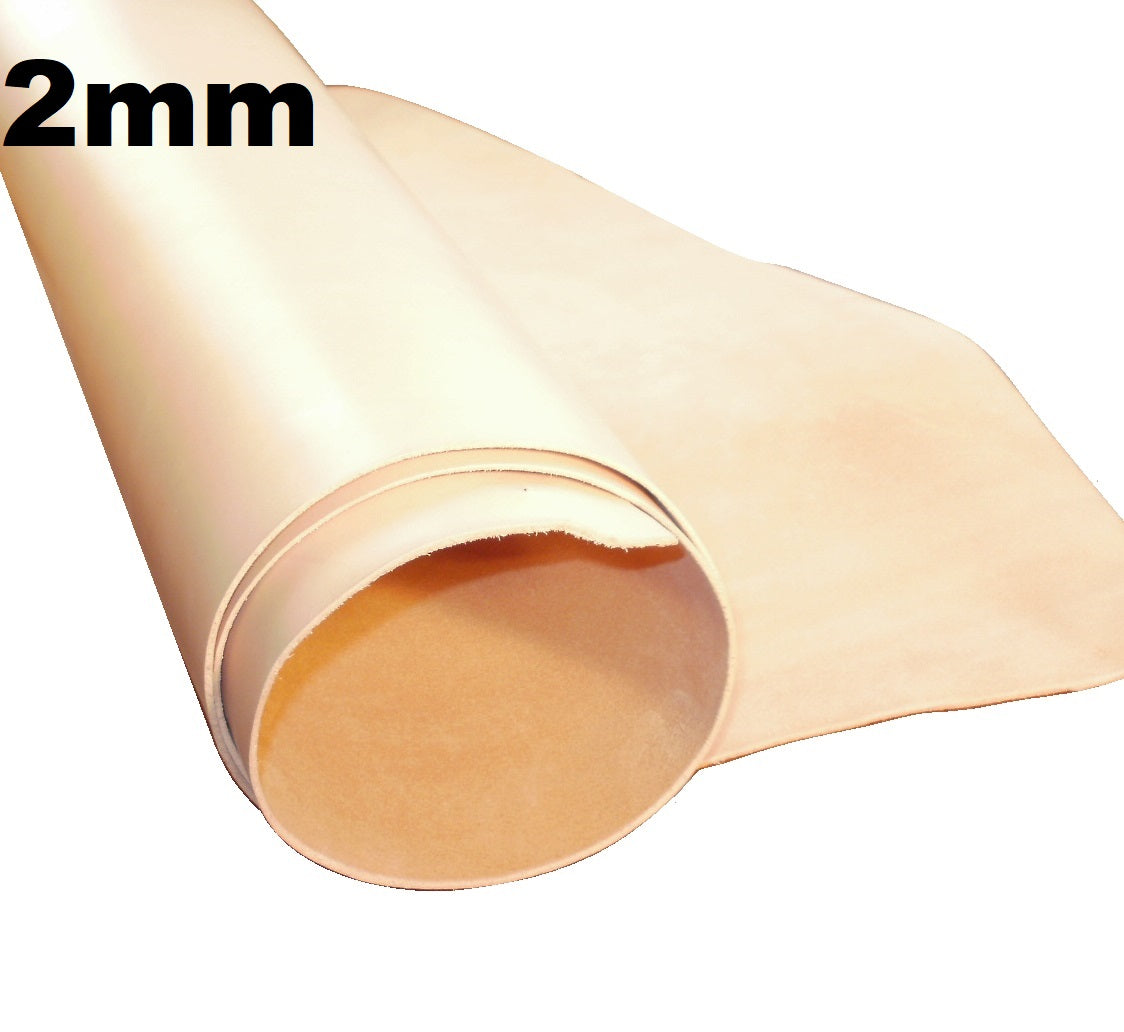 Natural Vegetable Tan Tooling Leather 30cm x 60cm Panels