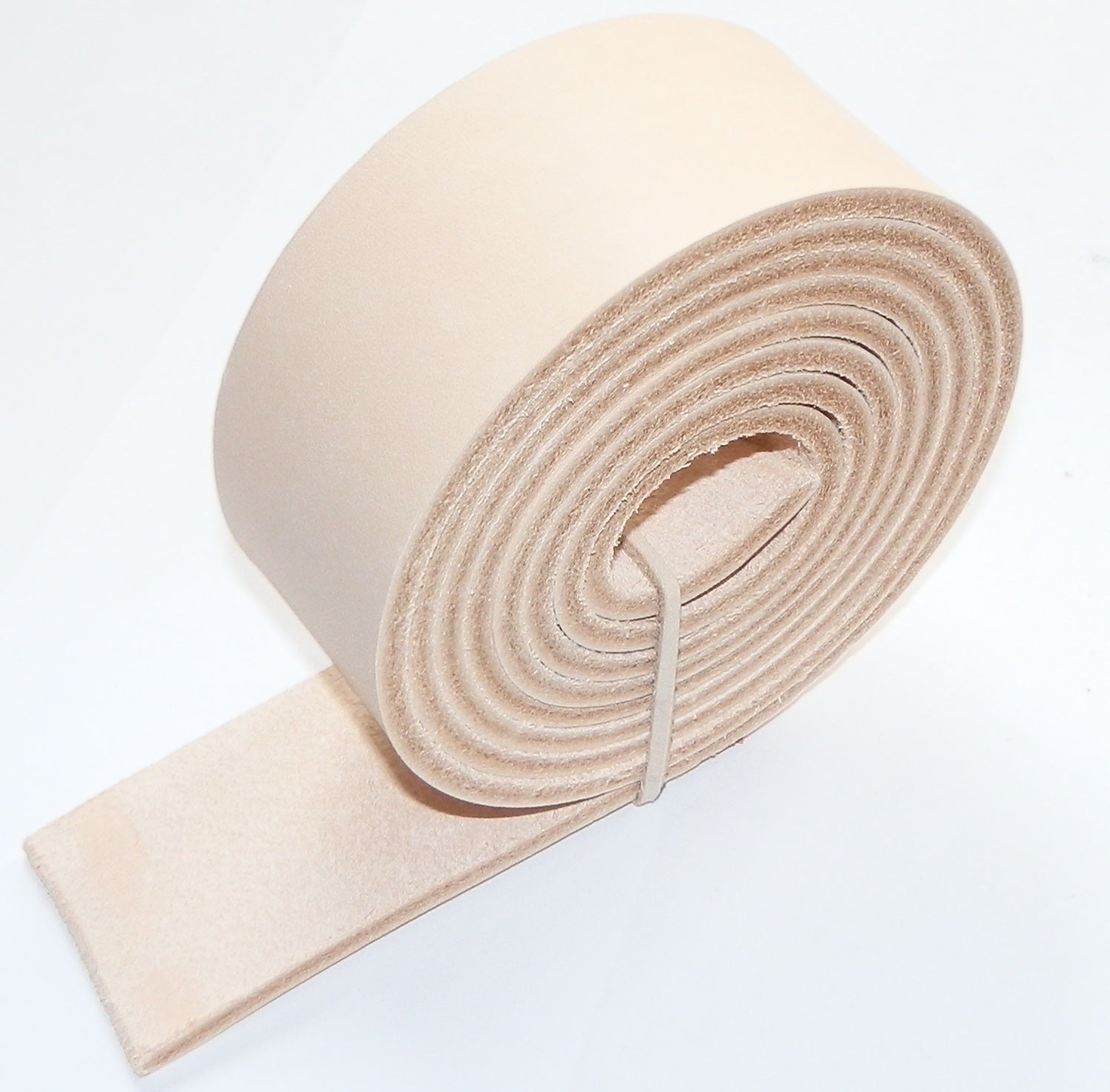 3.5mm Thick Natural Veg Tan Belt Blanks 140cm - 55 inch long