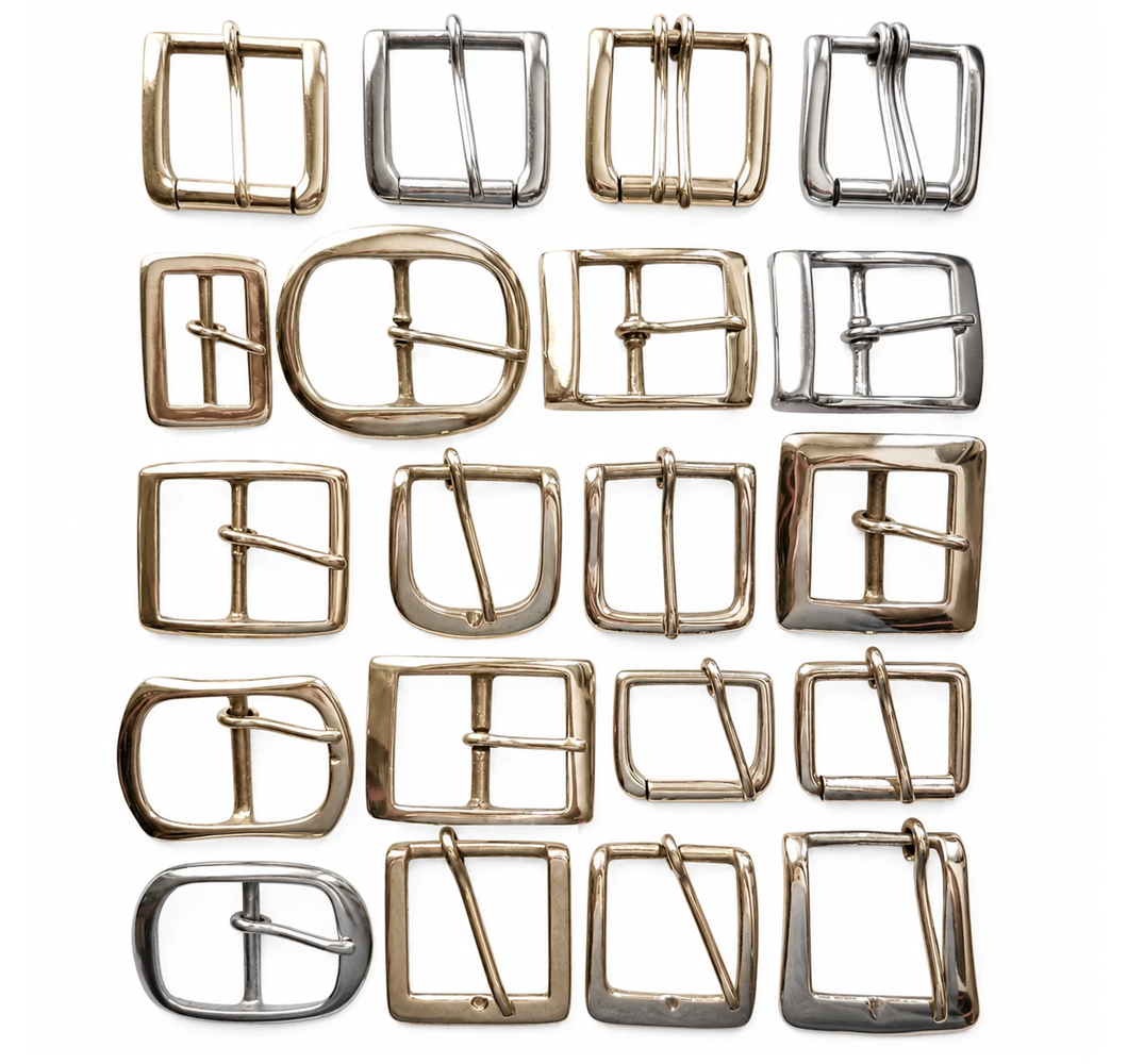 38mm - 1 1/2" Brass Buckle - Solid Brass Buckles in Different Shapes & Styles
