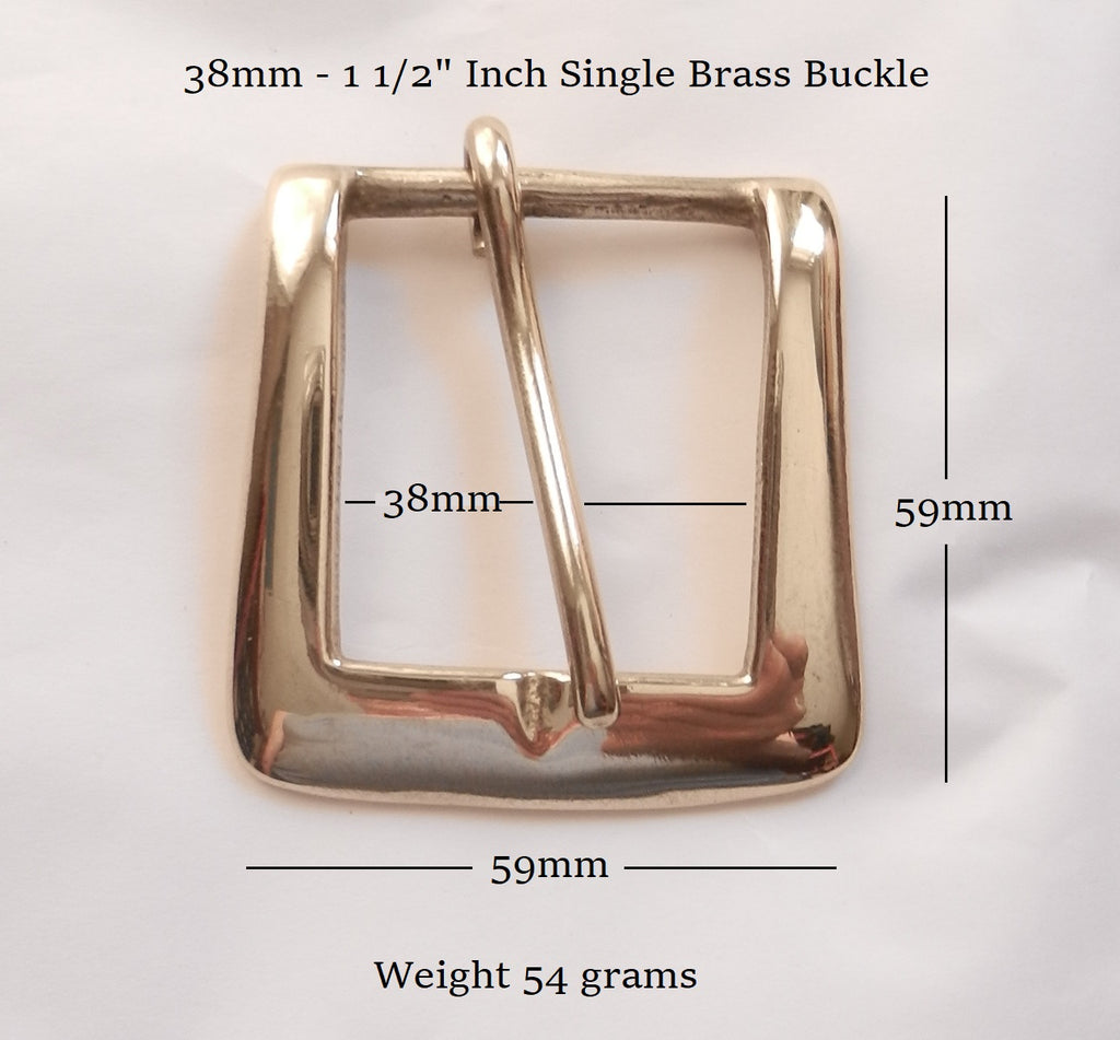 38mm - 1 1/2"Inch Brass Single Buckle