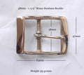 Solid Cast Brass 38mm Dunham Full Buckle 