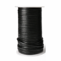 3mm Thick Cowhide Flat Leather Cord Black