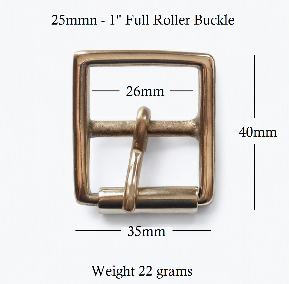 25mm - 1" inch brass full military style buckle