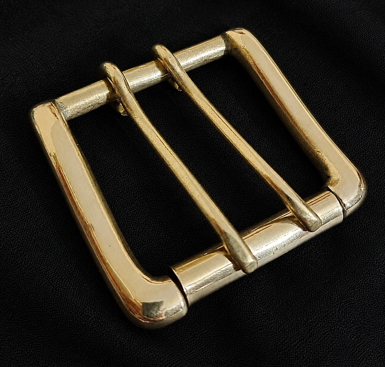 DOUBLE PRONG ROLLER BUCKLE 1.5" - 38mm 2 "- 50mm Brass or Nickel