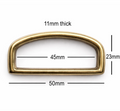 Brass D Belt Loop For 45mm Strap
