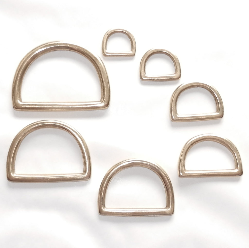 Share
Solid Brass Flat Dee Rings Loops 