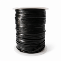 2.5mm Thick Cowhide Flat Leather Cord, Black
