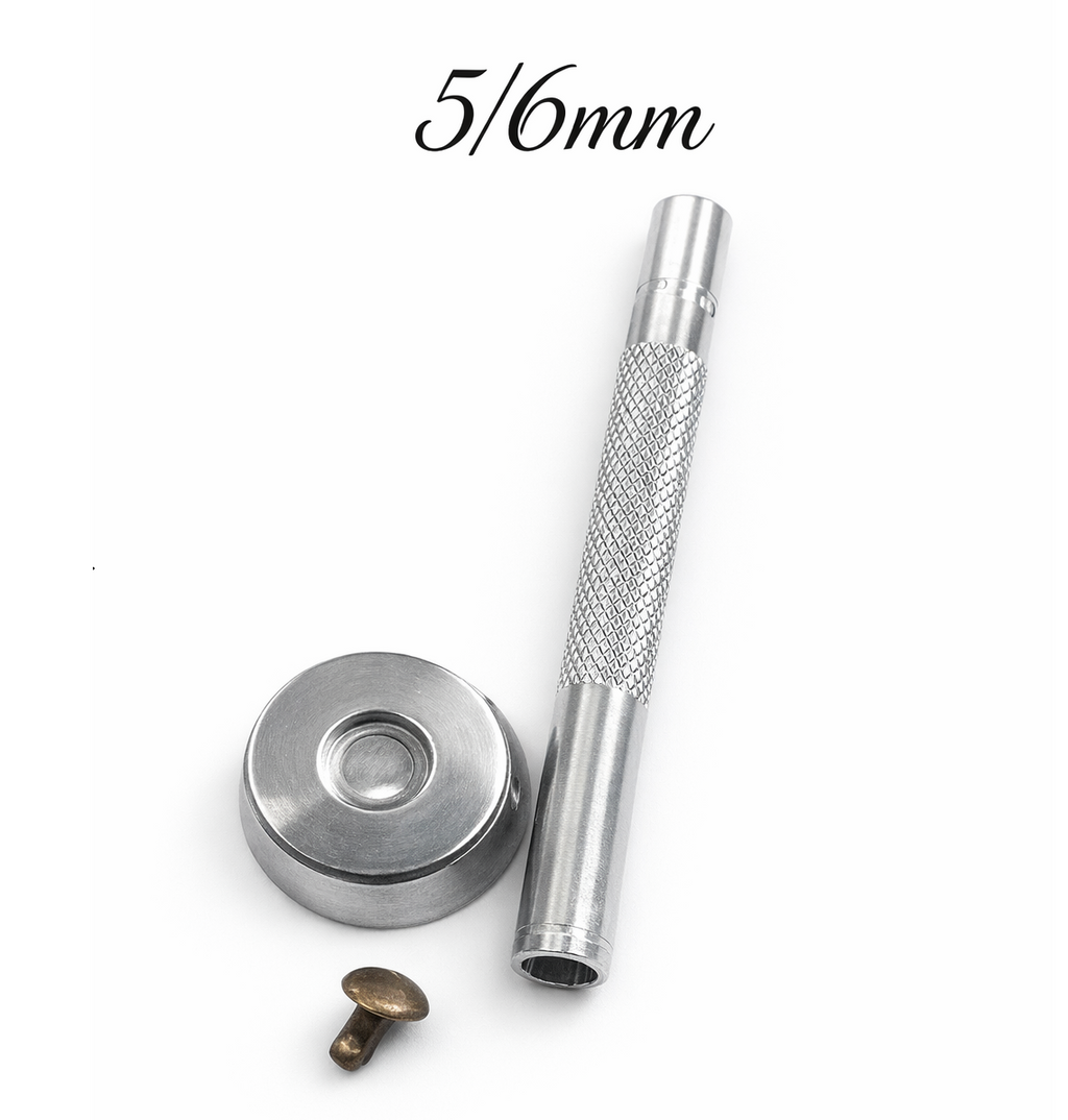 Double Cap Rivet Fixing Tool For Leather - 3mm Hole Punch