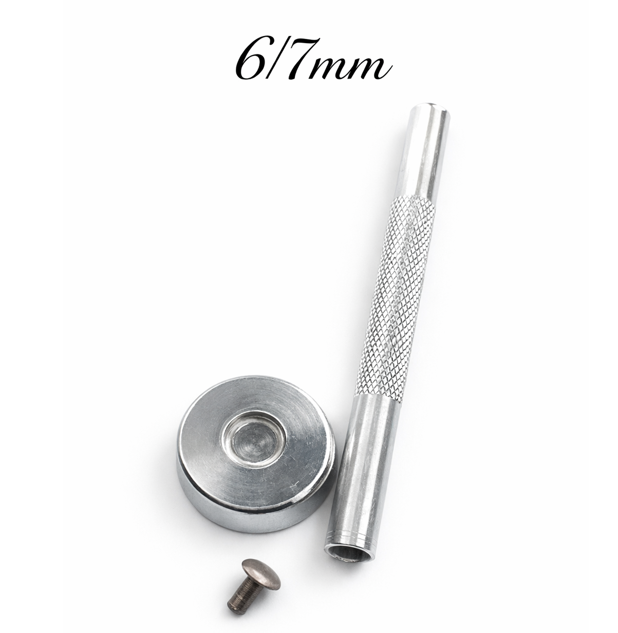 Double Cap Rivet Fixing Tool For Leather 6/7mm