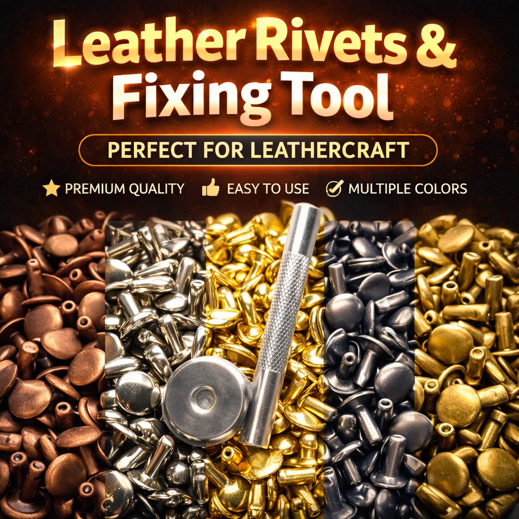 Leather Rivets Plus Fixing Tool 10mm 9mm 8mm 7mm 6mm