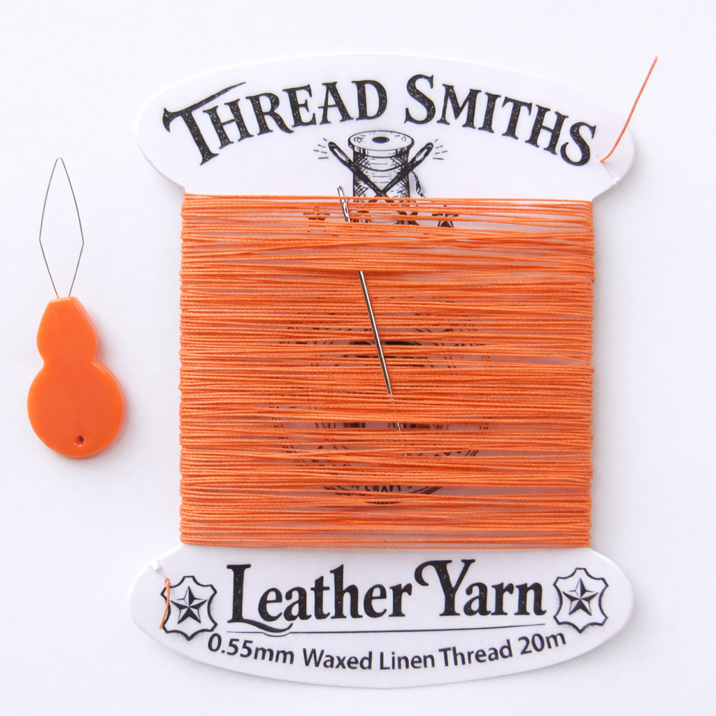 Share
0.55mm Waxed Linen Flax Fine Thread 20m Orange