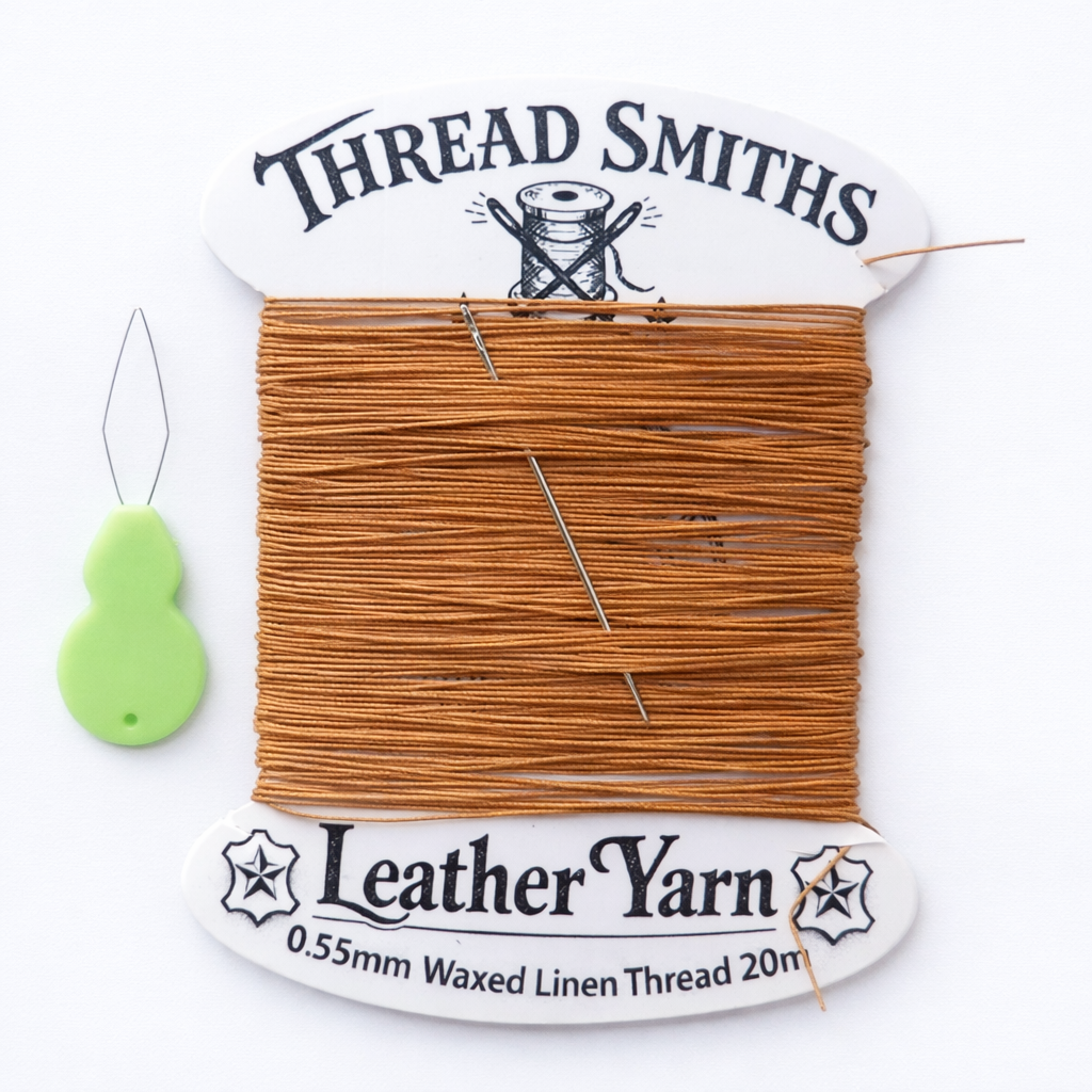 Share
0.55mm Waxed Linen Flax Fine Thread 20m Light Brown
