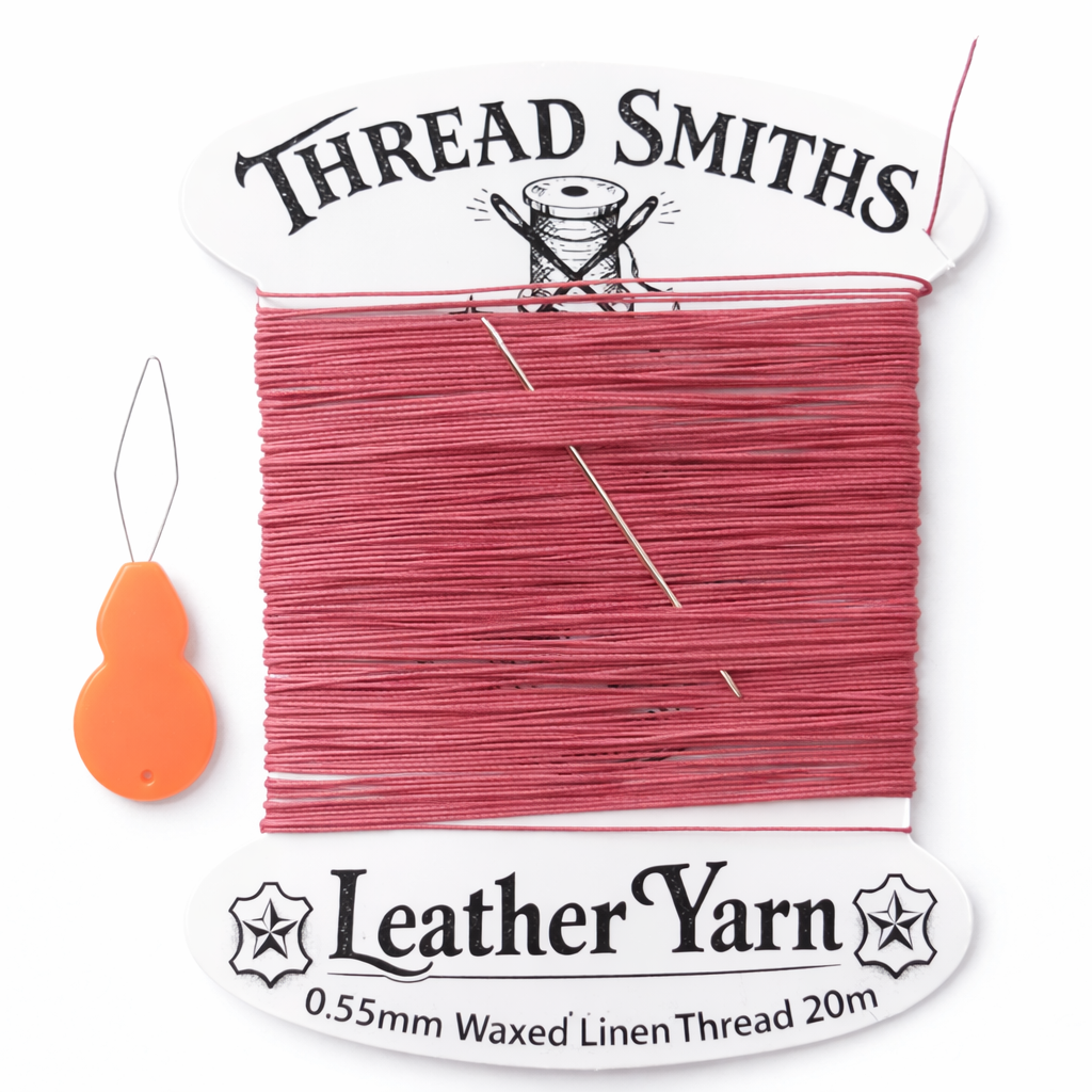 Share
0.55mm Waxed Linen Flax Fine Thread 20m Red