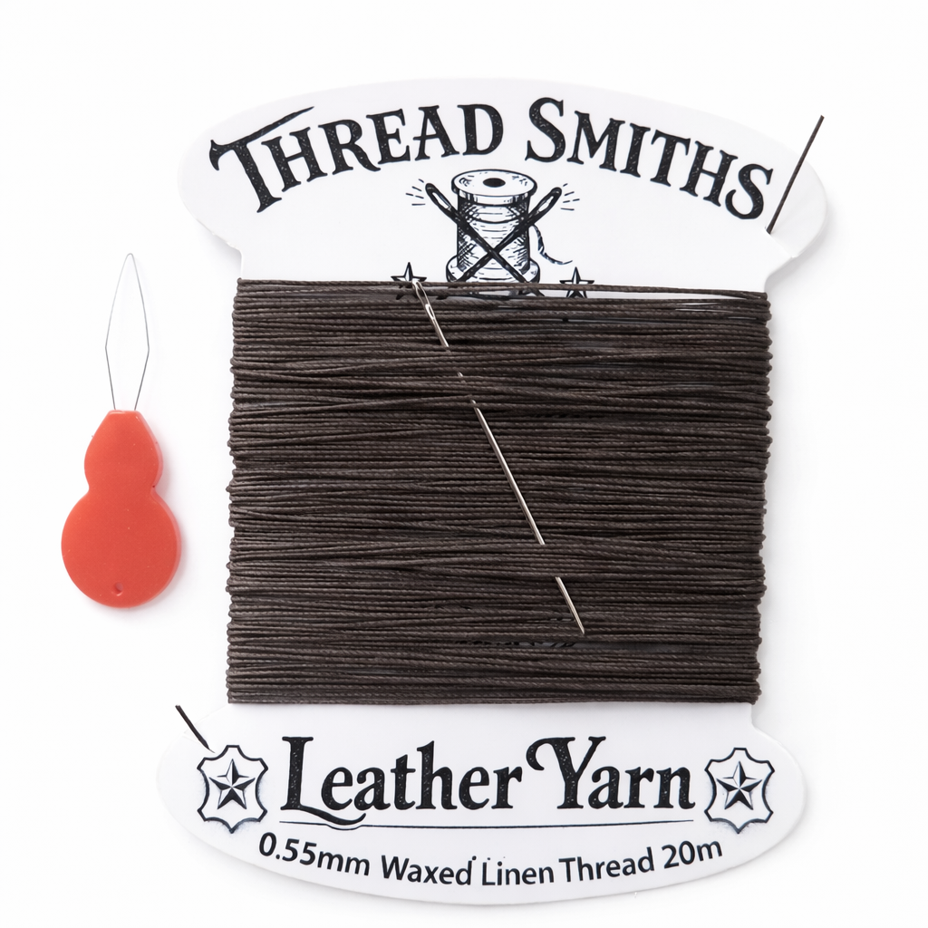 Share
0.55mm Waxed Linen Flax Fine Thread 20m Brown