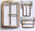 Solid Cast Brass Full Belt Buckle Rectangular 5 Sizes
