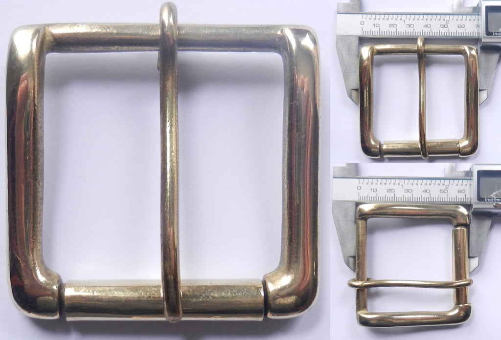 Solid Cast Brass Single Roller Napa Buckle 5 Sizes