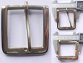 Solid Cast Brass Square Single Belt Buckle 25mm - 32mm - 38mm