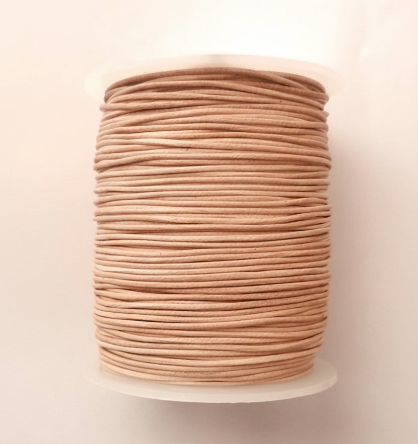 1mm Thick Cowhide Braided Round Leather Cord