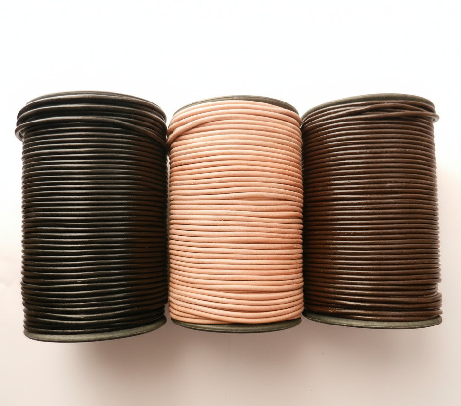 2.5mm Thick Cowhide Round Leather Cord