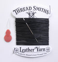 Flax 0.65mm Thick Waxed Linen Thread 15 / 20 Metres + Needle & Threader Leather Sewing Craft