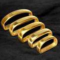 Solid Cast Brass D Shape Belt Loop 5 Sizes