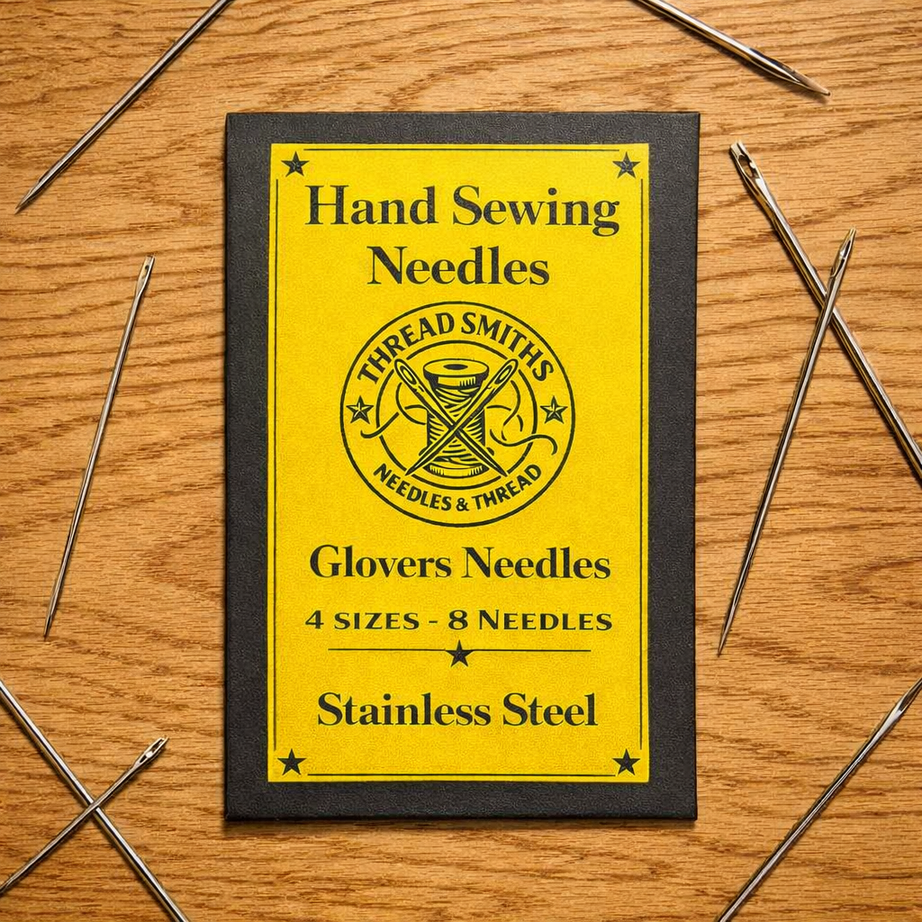 Leathercraft Hand Sewing Wedge / Glovers Diamond Needles 4 Sizes x 8 Stainless Steel