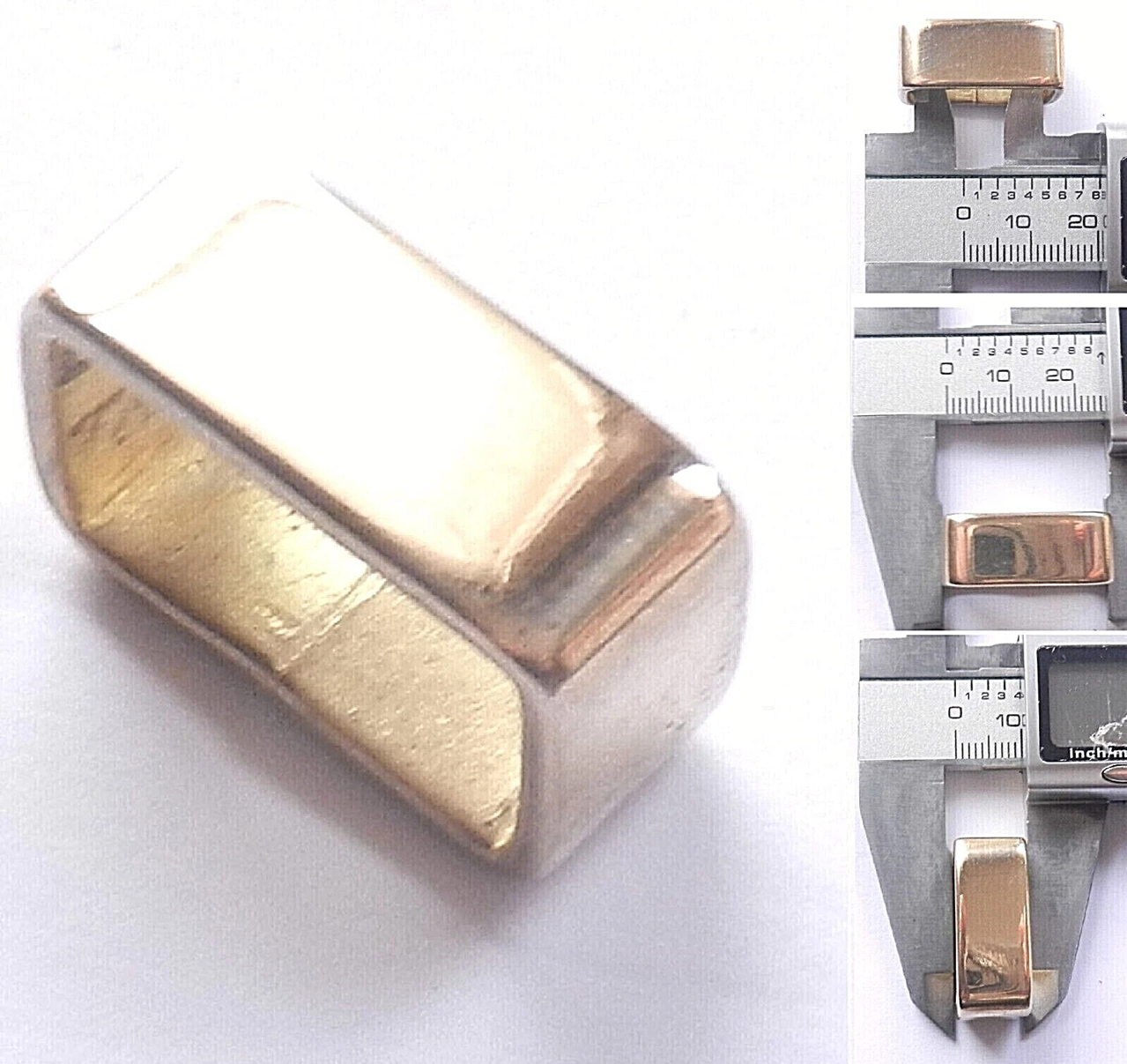 Brass Sheet Flat Belt Loops 2 inch - 3/4 inch - 50mm - 20mm 6 Sizes