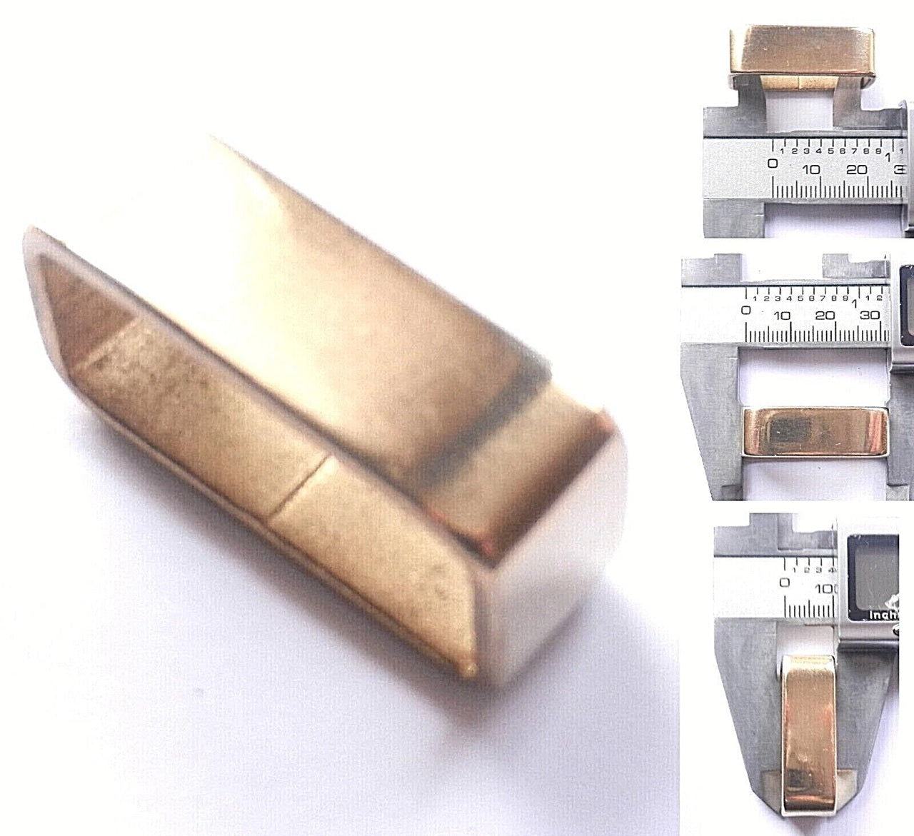 Brass Sheet Flat Belt Loops 2 inch - 3/4 inch - 50mm - 20mm 6 Sizes