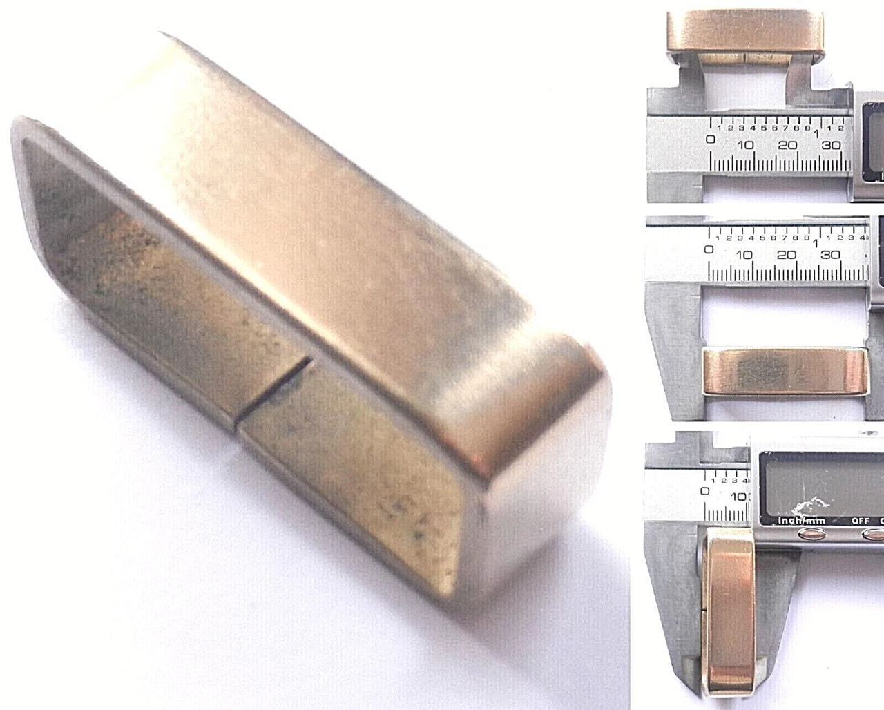 Brass Sheet Flat Belt Loops 2 inch - 3/4 inch - 50mm - 20mm 6 Sizes