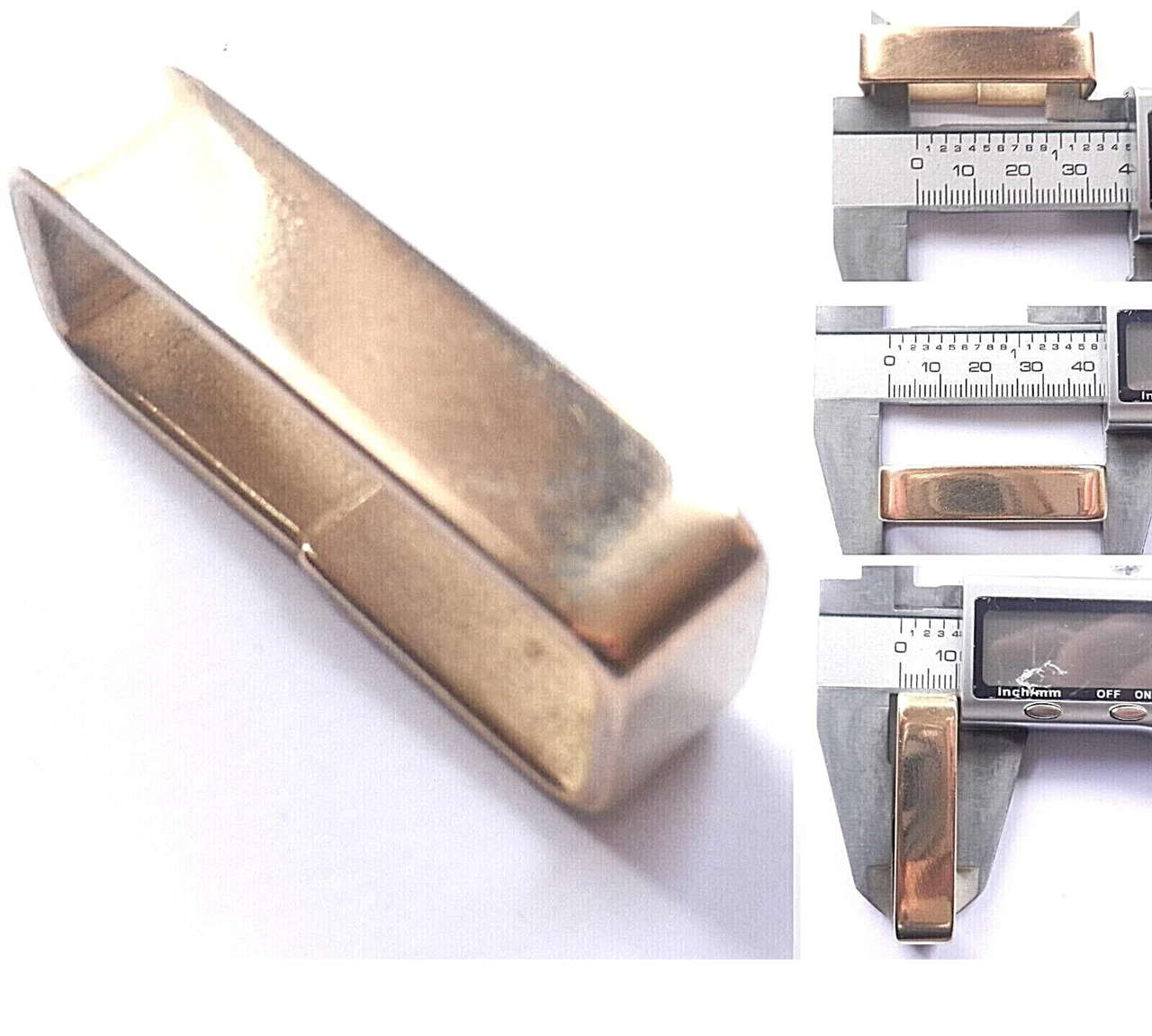 Brass Sheet Flat Belt Loops 2 inch - 3/4 inch - 50mm - 20mm 6 Sizes