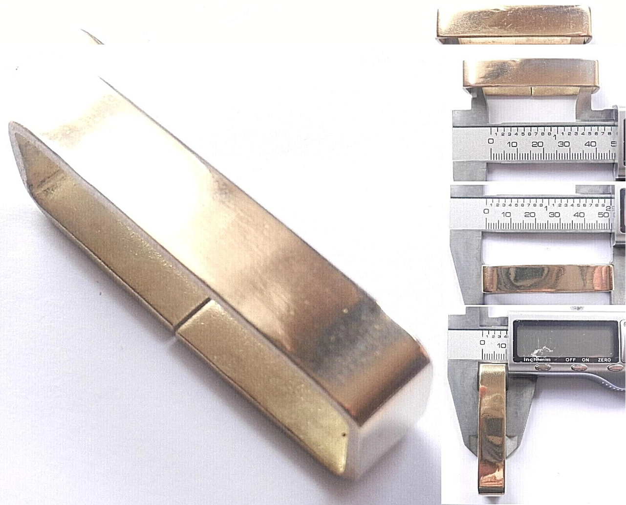Brass Sheet Flat Belt Loops 2 inch - 3/4 inch - 50mm - 20mm 6 Sizes