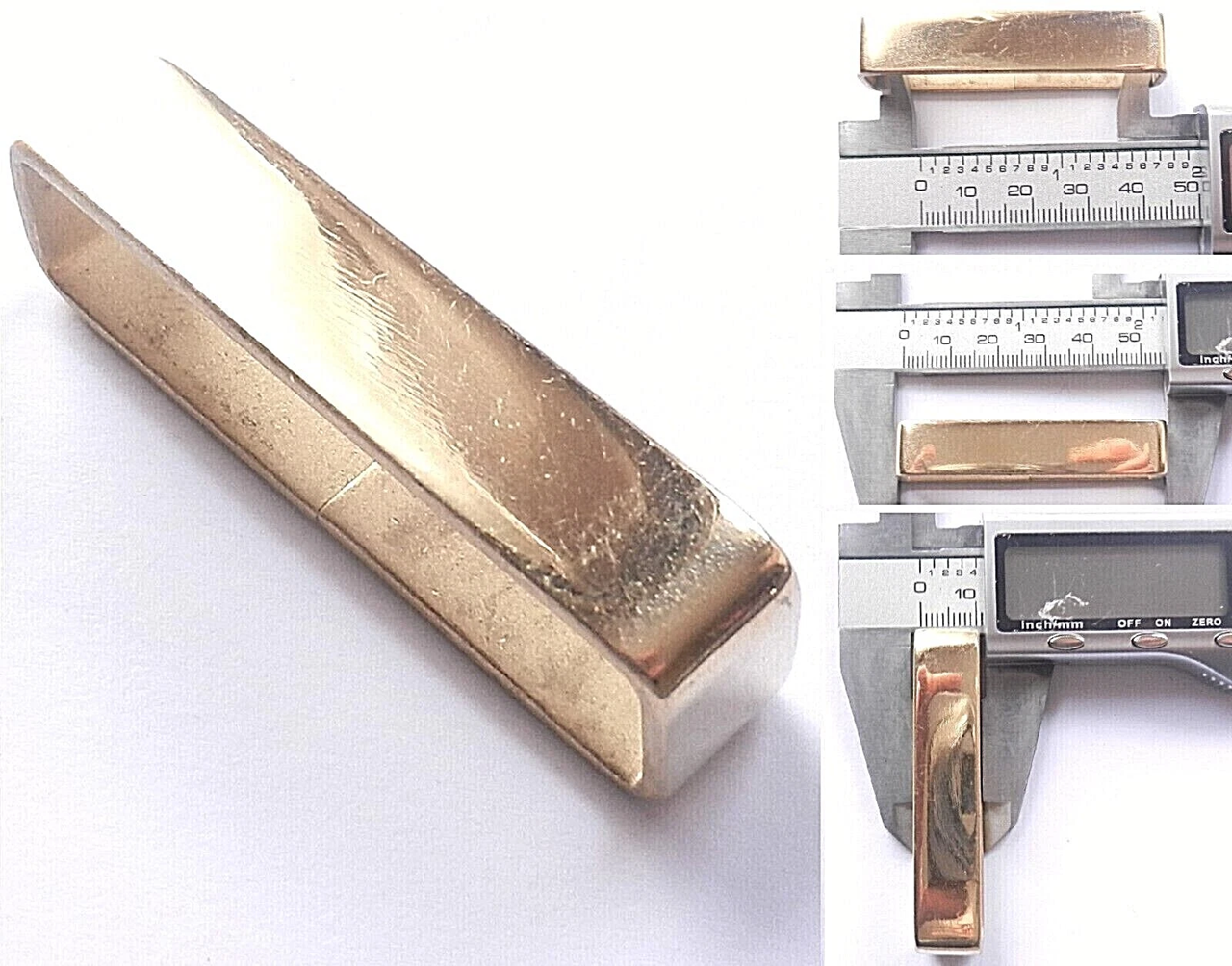 Brass Sheet Flat Belt Loops 2 inch - 3/4 inch - 50mm - 20mm 6 Sizes