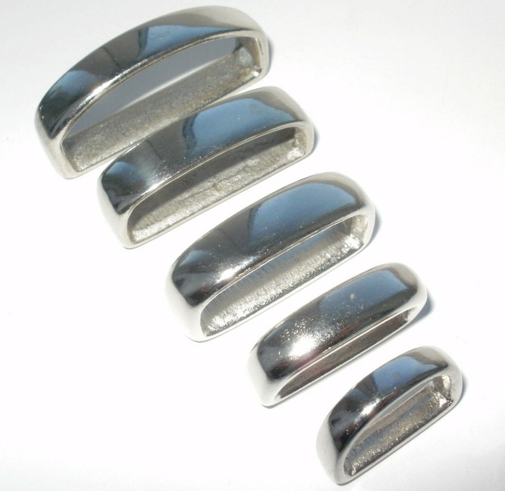 Heavy Solid Brass Nickle Plated Belt Loops