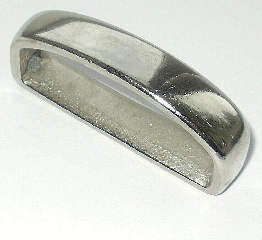 Heavy Solid Brass Nickle Plated Belt Loop 45mm - 1 3/4 Inch