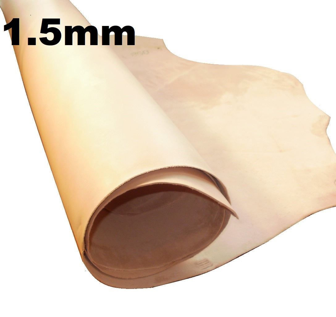 Natural Vegetable Tan Tooling Leather 30cm x 60cm Panels