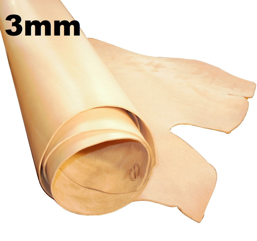 Natural Vegetable Tan Tooling Leather 30cm x 60cm Panels